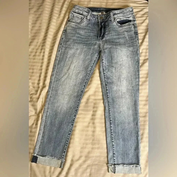 Kut Amy High Rise Crop Straight leg - Picture 2 of 5